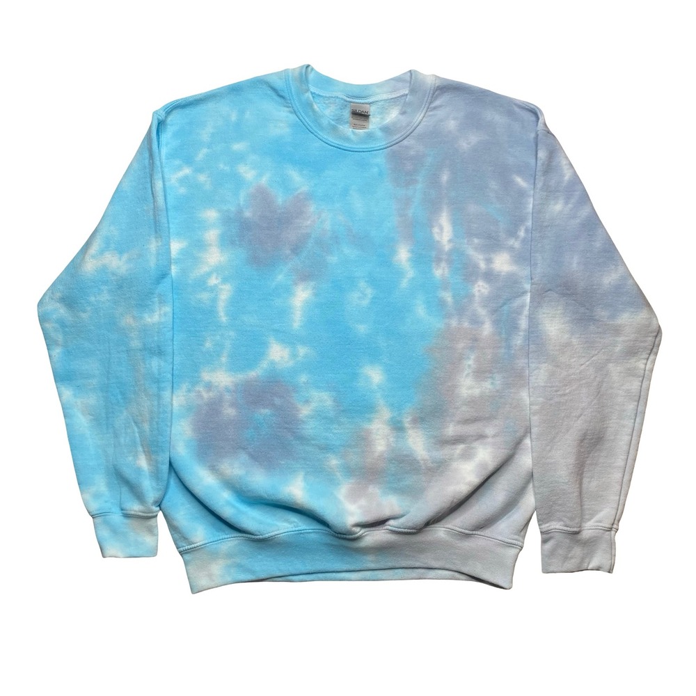Men's tie dye blue sweater